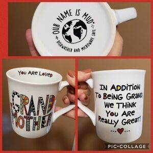 Our Name is Mud "Grandmother You Are Loved" Coffee Mug, colorful
